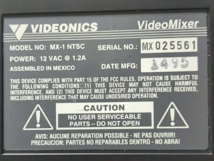 Videonics MX-1