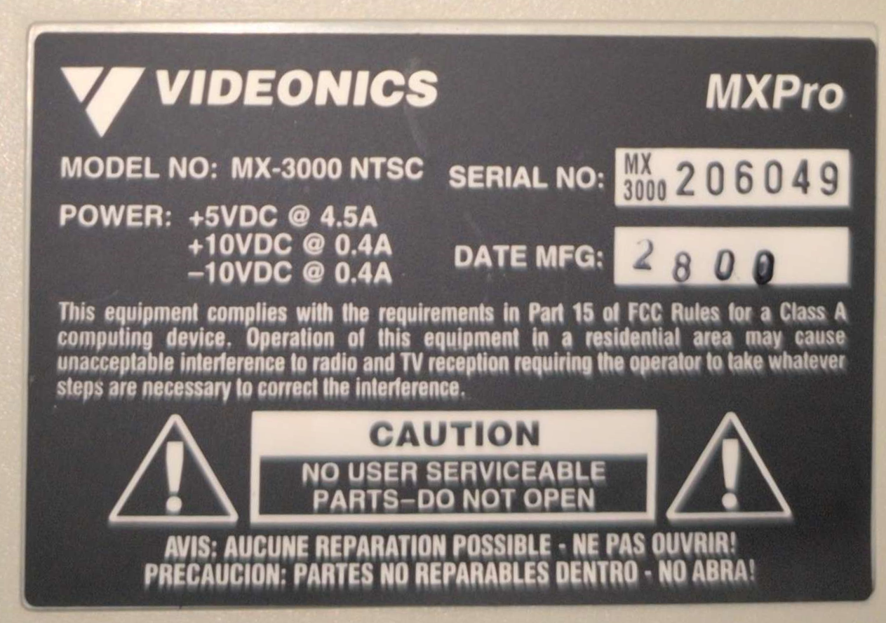 Videonics MXPro (MX3000)